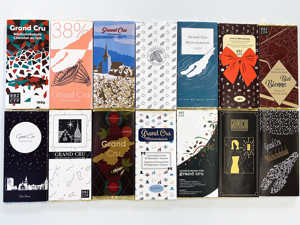 Alle Schokoladenverpackung